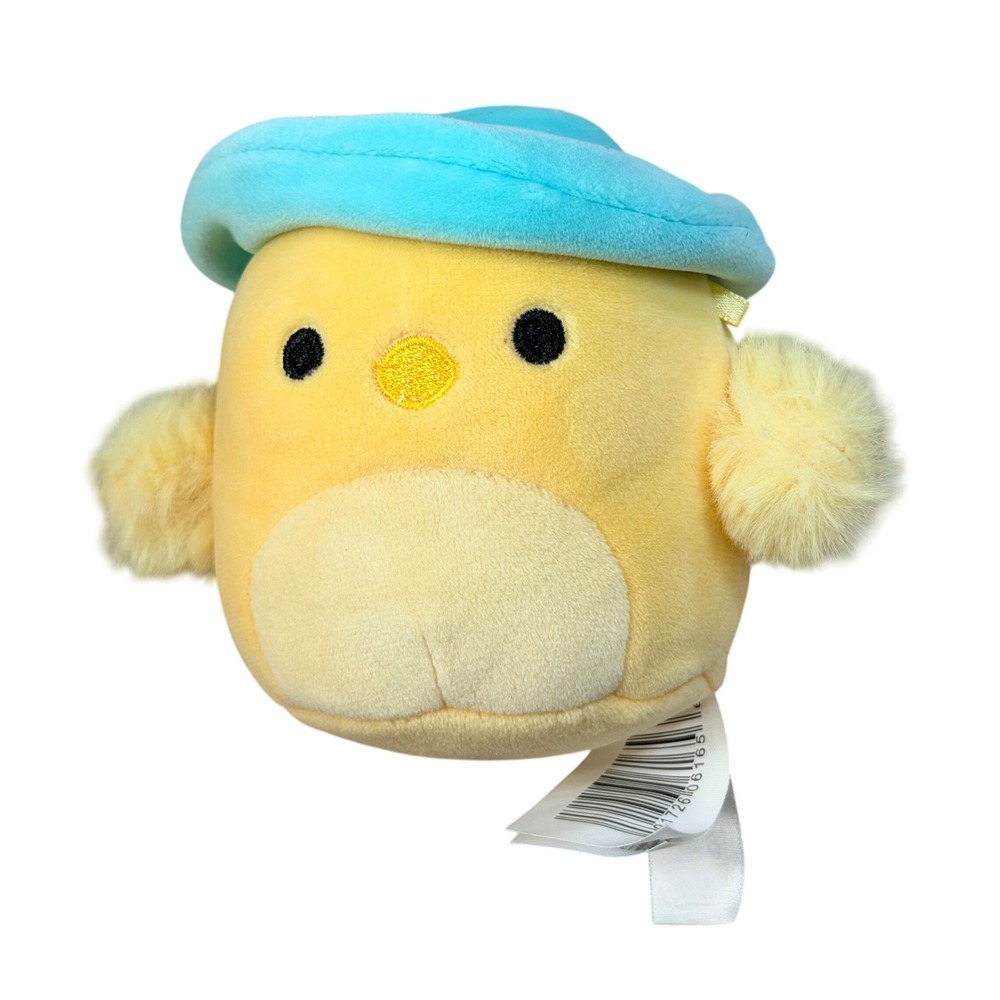 Squishmallows Triston the Chick Yellow with Blue Beret 3 Inch Plush Toy Jazwares